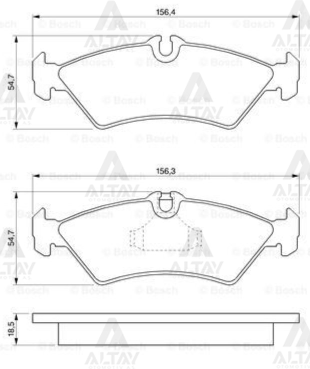 Volkswagen LT Arka Fren Balata OEM 2D0698451 Volkswagen LT Arka Fren Balata OEM 2D0698451